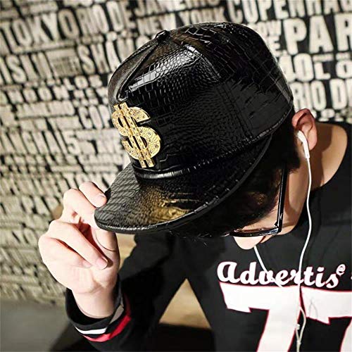 Image of Hip Hop Hat,Flat-Brimmed Hat,Rock Cap,Adjustable Snapback Hat for Men and Women