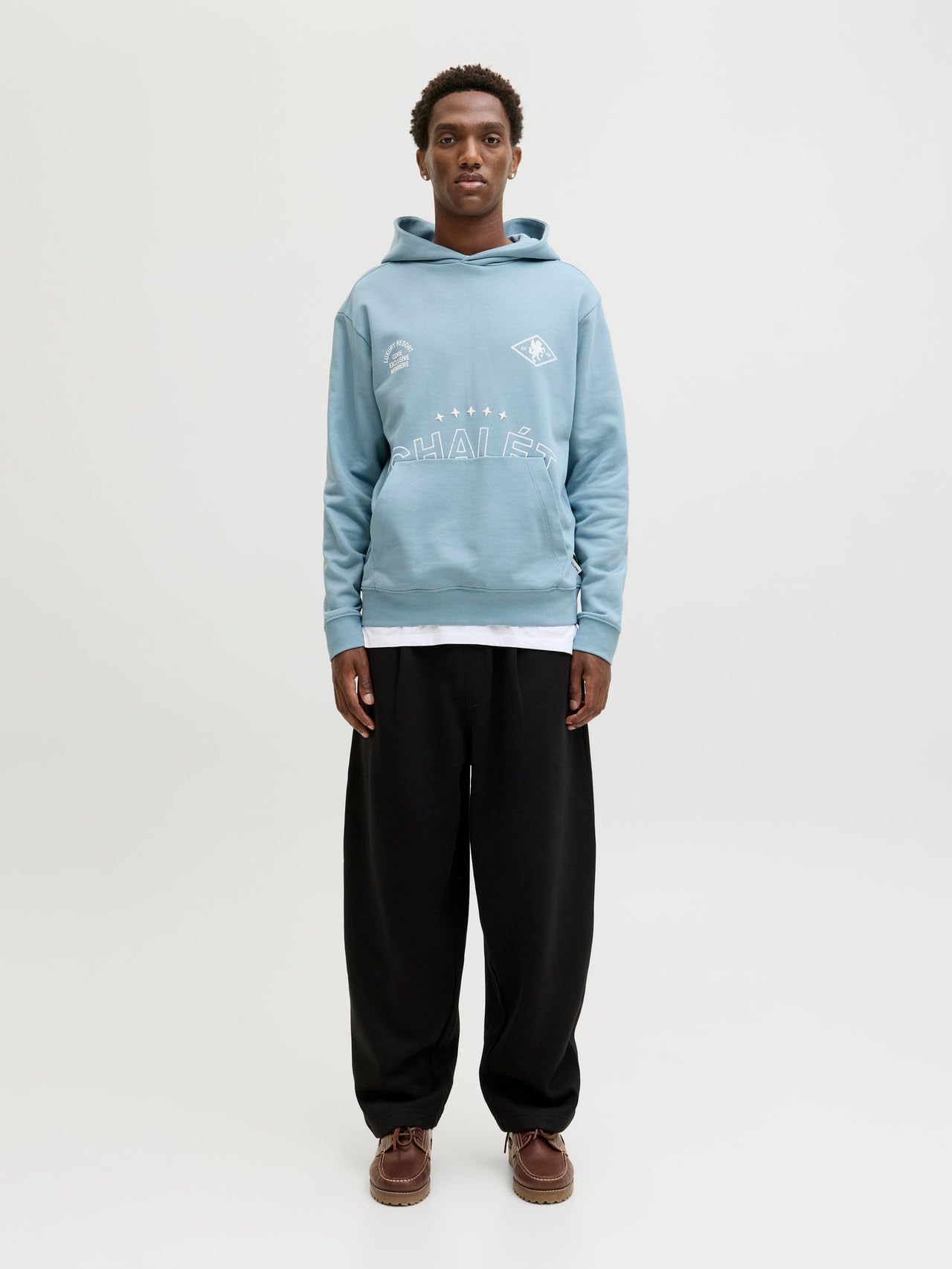JACK & JONES Herren Jcocrest Print Sweat Hood