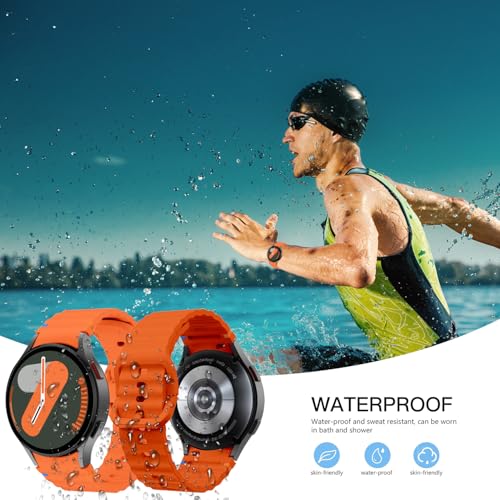 10-Pack Sport Band for Samsung Galaxy Watch 7 Band 40mm 44mm，No Gap Soft Silicone Strap for Galaxy Watch FE 6 5 4 Band 40mm 44mm/Watch 6/4 Classic 47mm 43mm 46mm 42mm/Watch 5 pro 45mm Men Women (10 colors) - image 3