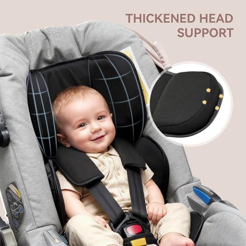 Image of CoiiJoii Infant Insert for Doona, Graco, Chicco, Evenflo, Safety 1st, CPC Listed, Soft & Breathable Mesh Fabric, Head and Body Support Cushion.