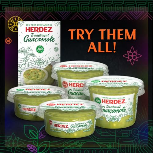 image for HERDEZ Traditional Mild Guacamole, 15 oz Tub– Gluten Free, Kosher, A