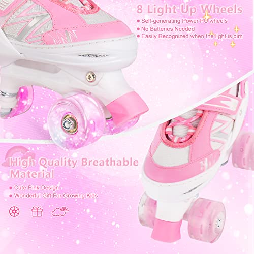 50% Off FYHART Kids Adjustable Roller Skates with Light-Up Wheels - Image 7