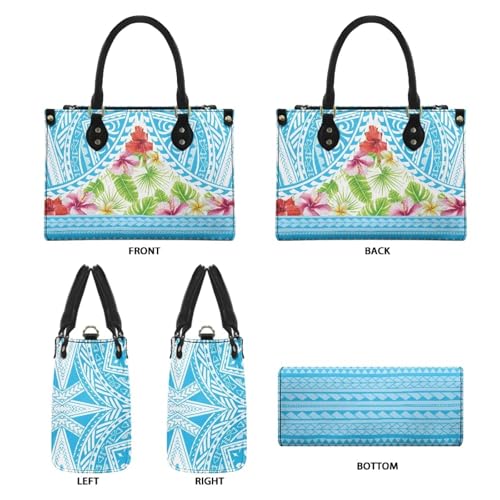 Bolso bandolera para mujer, grande, estilo hawaiano, con asa superior y tipo mensajero miniatura 5