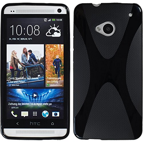 PhoneNatic Custodia HTC One Cover nero X-Style One...
