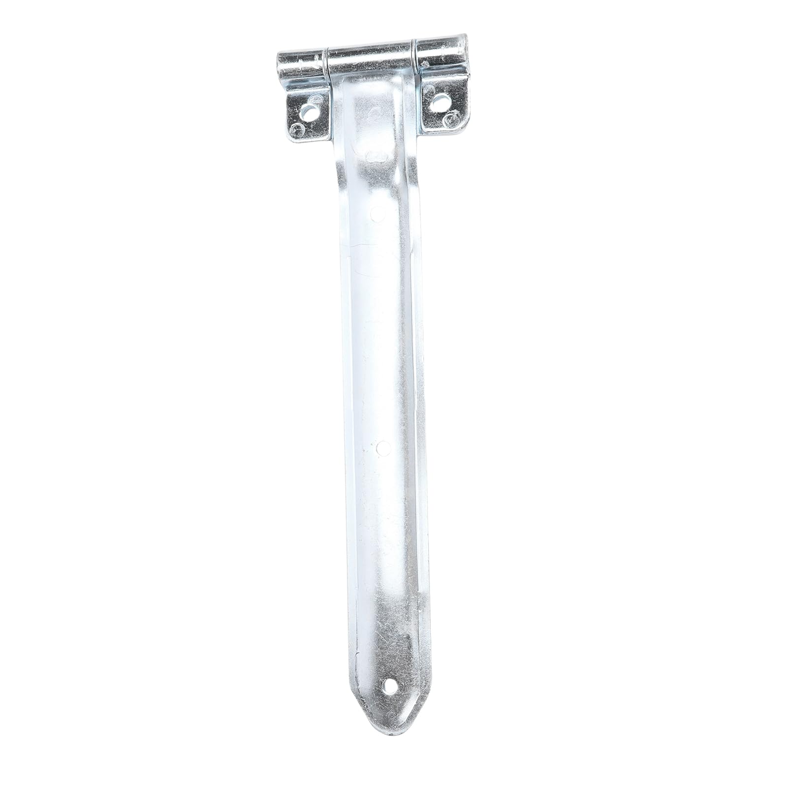 Bisagra para Puerta de Remolque, Correa de Bisagra Doblada Desplazada de 16 Pulgadas de Alta Resistencia, Bisagras Soldadas con Pasador Engrasable para Remolques de Vehículos Recreativos,