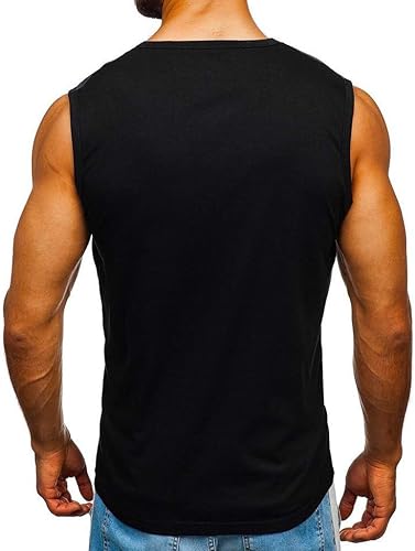 Miniatura 3 de OICIB Camisetas sin mangas para hombre, diseño floral, para playa, camisetas sin mangas, camisetas de verano hawaiano, vacaciones, gimnasio,