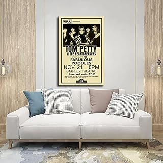 Tom Petty – Affiche sur toile pour chambre à coucher, bureau, chambre – Style rétro – 30 x 45 cm - Les Beatles, Paul McCartney, John Lennon, RIngo Starr, George Harrison Tom Petty - Affiche sur toile pour chambre à coucher, bureau, chambre - Style rétro - 30 x 45 cm – Image 5