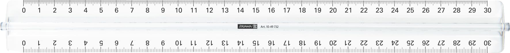 Lineal 30 cm glasklar