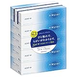 エリエール ティッシュ プラスウォーター(+Water) 180組×5箱 パルプ100%