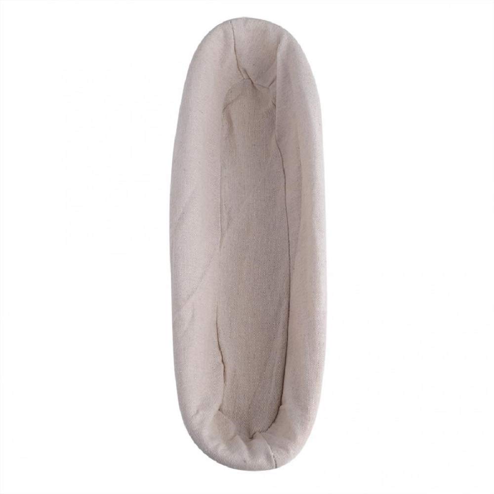 Ovaler Teig Rattan Brotkorb Banneton Brotform Brotform Proofing Gärung Landkörbe mit Brotschaber 35X15X8CM