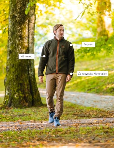 RevolutionRace Canyon Full-Zip Pile Fleece für Herren, Outdoor Fleecejacken perfekt für Wanderungen und Outdoor-Abenteuer, Black, M