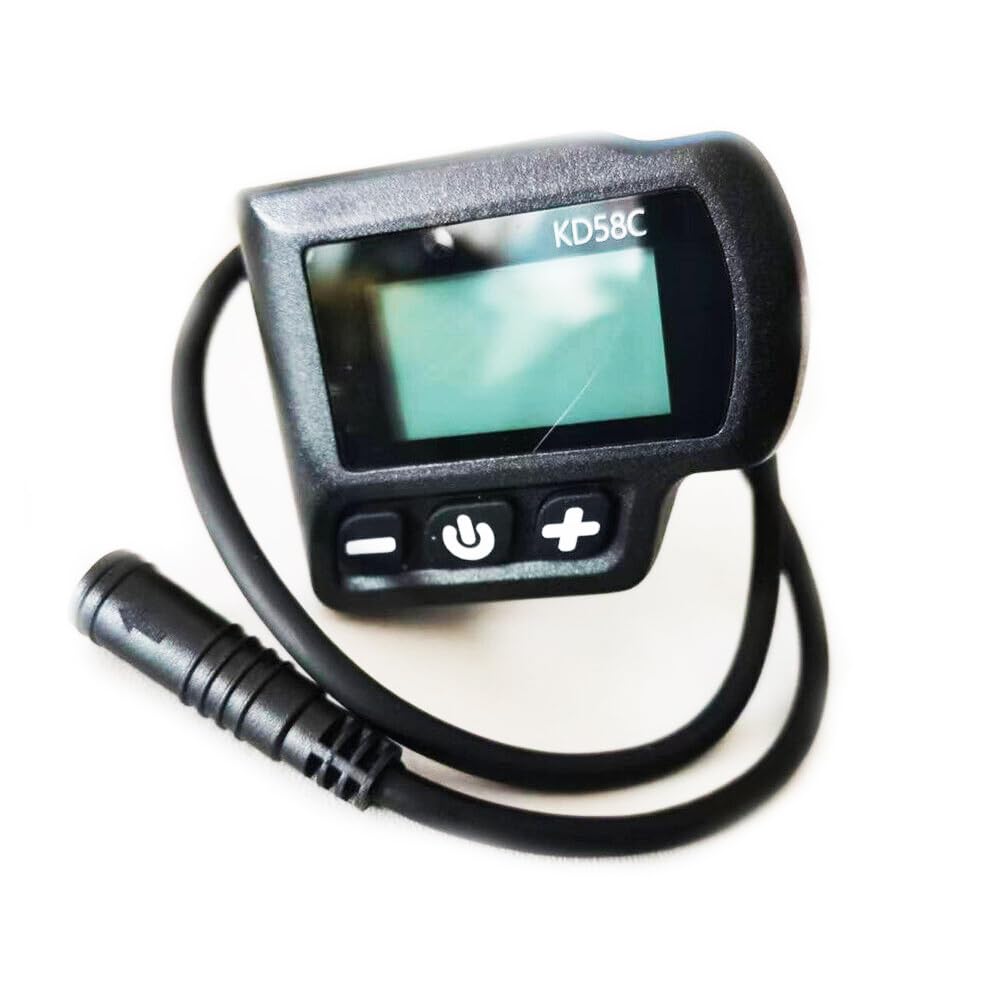 Compteur de Vitesse pour Vélo Électrique Key-Disp KD58C Écran LCD pour Vélo Électrique 36V/48V Affichage LCD Panneau de Contrôle avec Prise Étanche