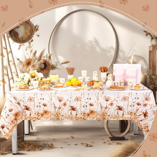 Image of Funnymoom 452 Pcs Fall Wildflower Party Decoration Supplies for 50 Guests