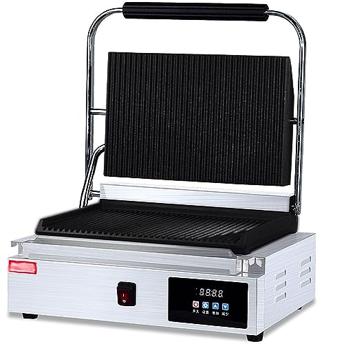 Commercial Sandwich Panini Press Grill 110v Electric Stainless Steel