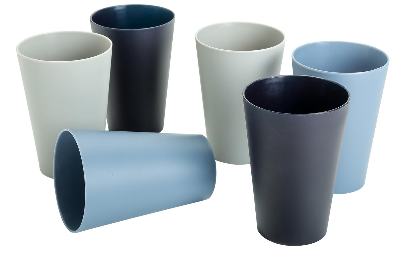 All Time Reusable Plastic Party Glass Set of 6 (300ml Each) | Colorful BPA-Free Glasses | Freezer & Dishwasher Safe – Ideal for Parties & Daily Use-image-1