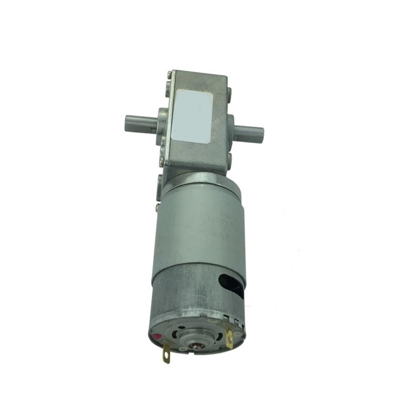 Doble eje turbo motorreductor de tornillo sin fin DC 12V-24V 8-470RPM