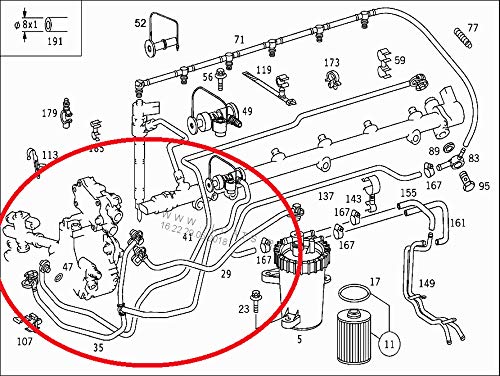 GTV INVESTMENT MB OM613 E-Class Plastic Tee Fuel Line A6130702232  