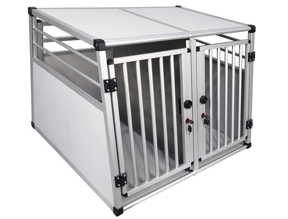 62393 Aluminium Car Transport Box Double W x D x H: 92 x 88 x 68 cm