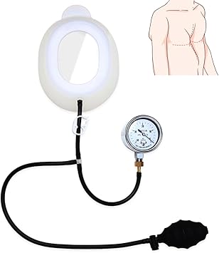 Pectus Excavatum Vacuum Bell - Pectus Excavatum Orthosis Brace for Adults and Child, Corrects Sunken Chest, Vacuum Bell Therapy, Comfortable Fit Upgrade-M