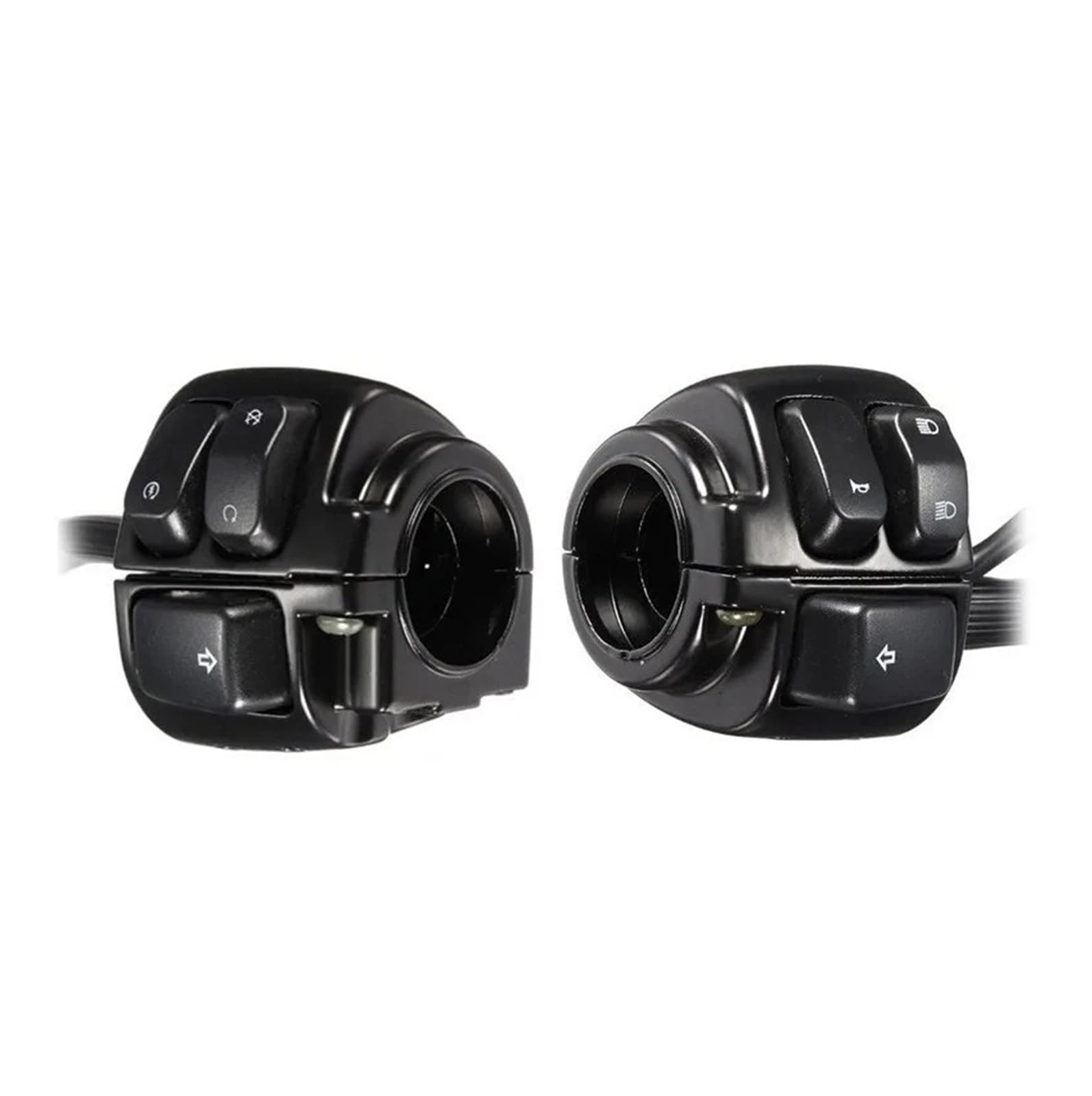 Motocykl Kierownica Przełącznik Pasuje do Harley Softail 1996-2012 Dyna Sportster XL 883 motocykl 1 "25mm kierownica przełącza sterowanie(Black)