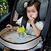 Ubxvamm Adjustable Baby Car Seats Table Large Capacity Storage Tray with Bear Designing for Playing Eating and Learning