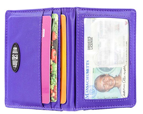 Image of Big Skinny Yorker ID Slim Wallet, Holds Up to 24 Cards, Purple