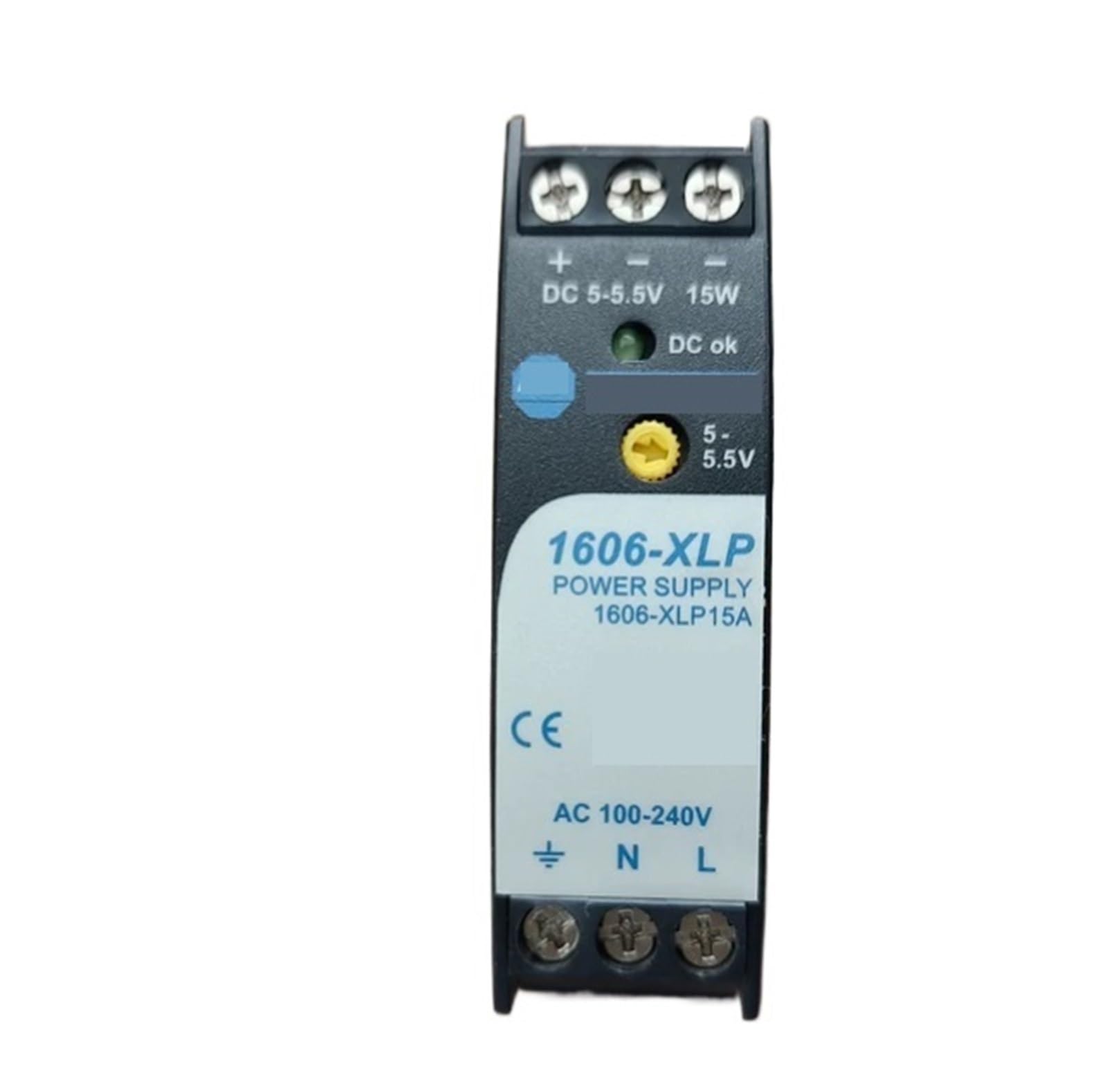 X psblty Switching Power Supply 1606-XLP15A Input: AC 100–240 V; Output: DC 5 V, 3 A, 15 W