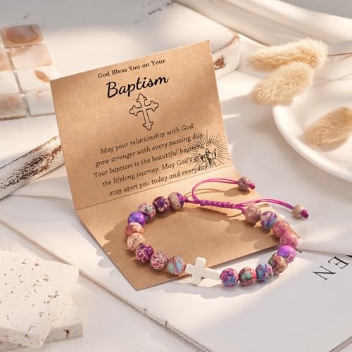Tarsus Easter Basket Stuffers for Teens/Girls/Boys/Kids, Cross Bracelet Baptism Communion Confirmation Christian Jewelry Gifts4