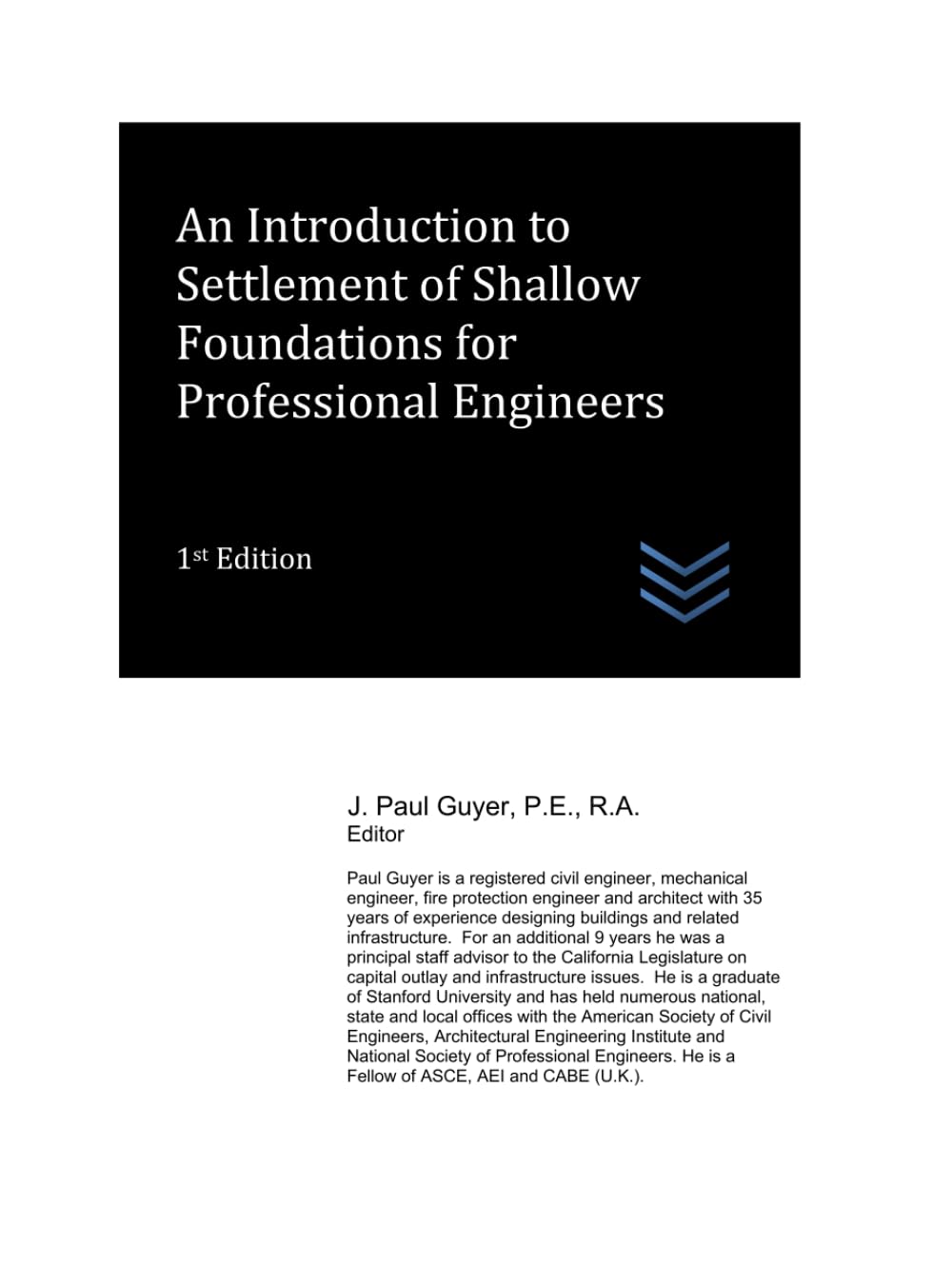An Introduction to Settlement of Shallow Foundations for Professional Engineers (civil engineering)