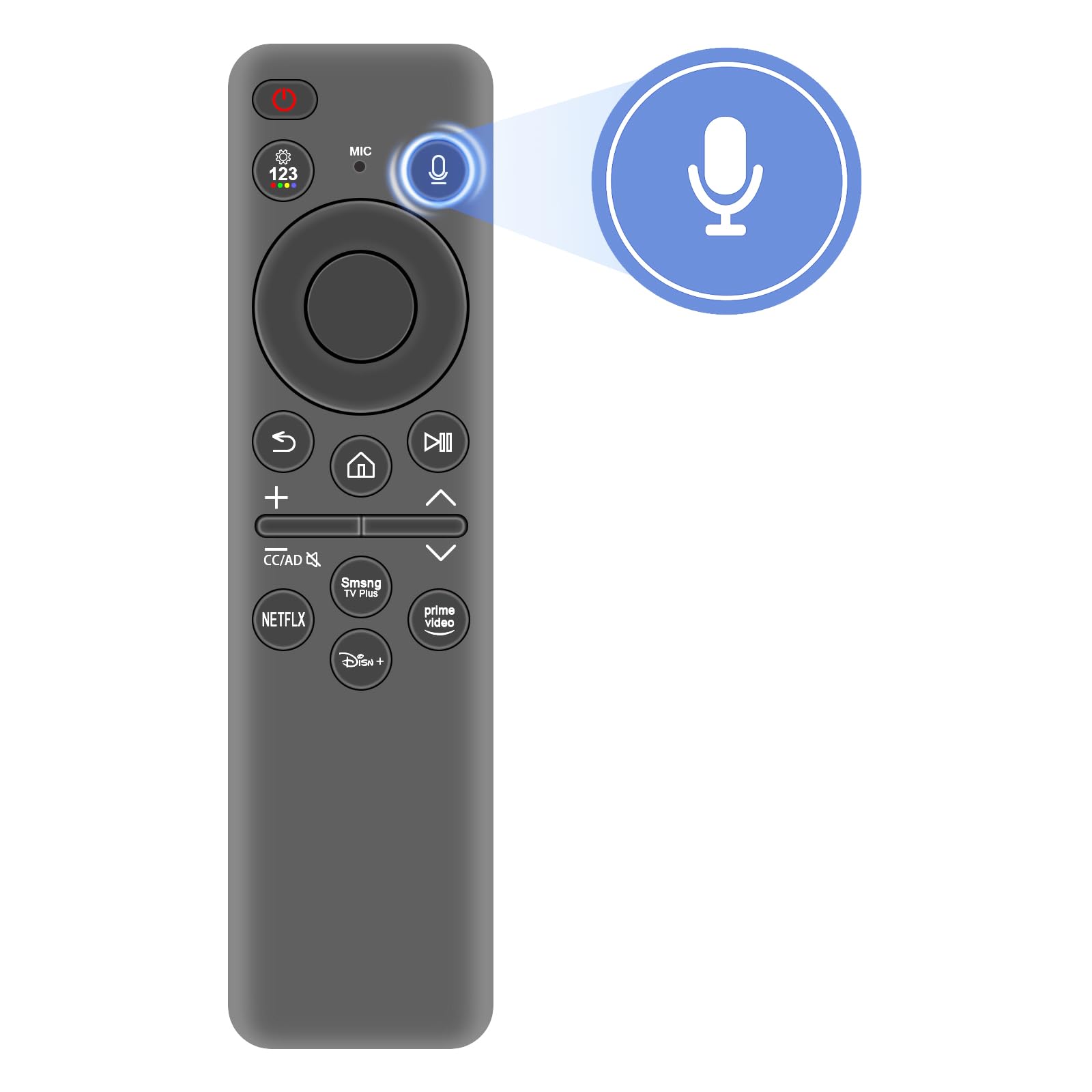 PERFASCIN BN59-01455A Sub BN59-01432A - Telecomando di ricambio per Smart TV Samsung QN65Q60DAFXZA QN70Q60DBFXZA QN75Q60DAFXZA