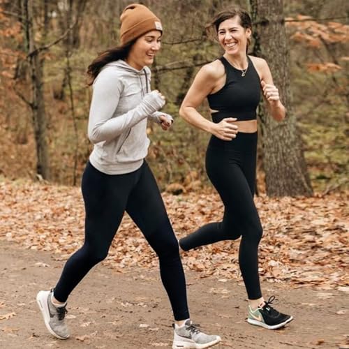 Bluemaple High Waisted Leggings for Women - Tummy Control Pants Non See Through Workout Soft Yoga Pants for Running Plus Size2