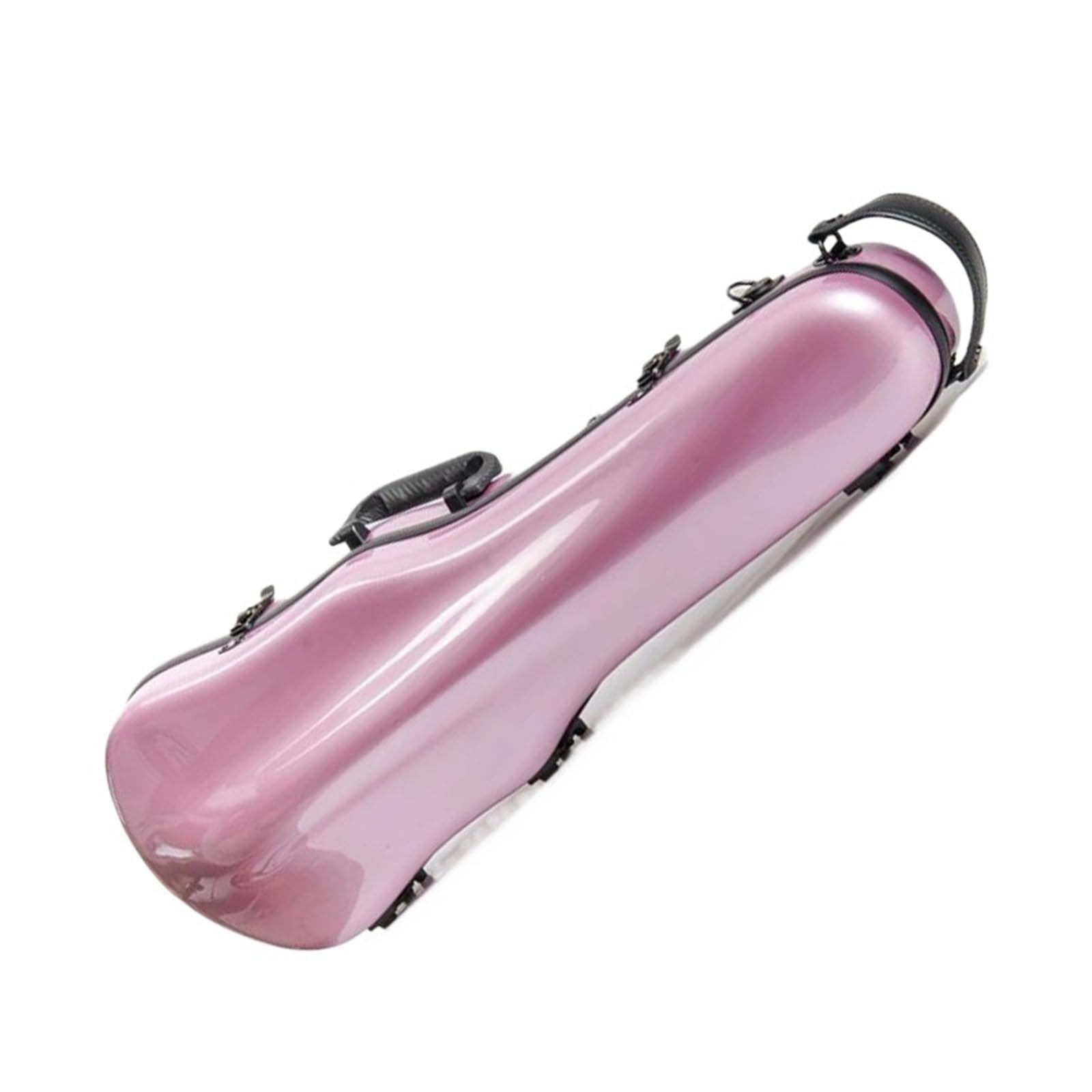 Geigenkoffer, 4/4-3/4, Größenverstellbar, Leicht, Neues Verbundmaterial, Modische Mehrfarben Erhältlich Professioneller Geigenkoffer(Pink)