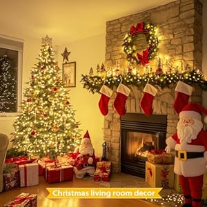 JMEXSUSS 66ft 200 LED Christmas Lights Outdoor Warm White Christmas Lights Indoor Plug in 8 Modes Twinkle String Light for Outside Tree Bedroom Wedding Party Ceiling Home Decorations