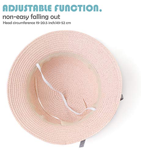 Sumolux Straw Hats Girls Kids Sun Hats Summer Beach Hats Straw Woven Pocket Suit Outdoor Activities4