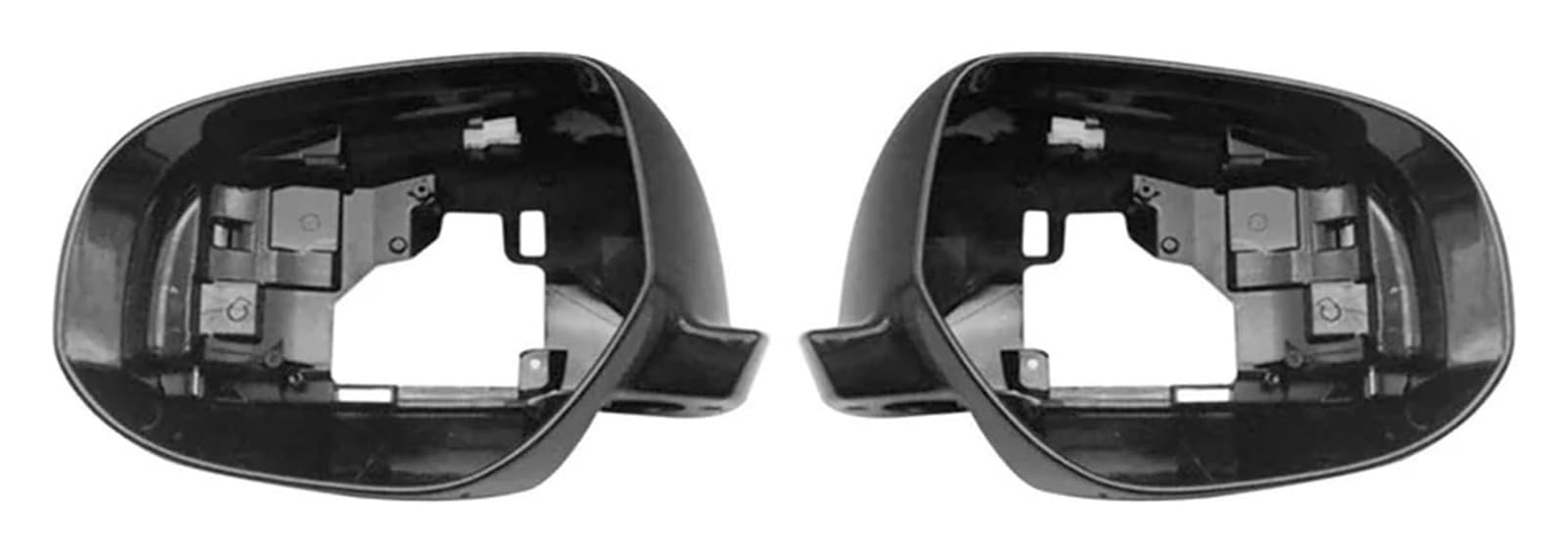 Boîtier Rétroviseur Coque Pour Mitsubishi Pour Outlander 2013-2018 Garniture Contour Verre Remplacement Support De Cadre Noir Brillant(Right side RH)