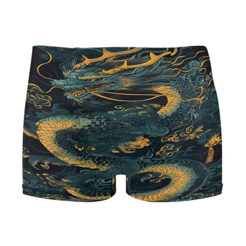 Chinese Dragon Mens Swim Trunks Swimwear Bathing Suit Swim Brief Square Leg Board Short S-3XL 202c0873