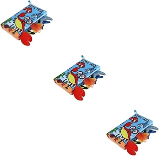 TOYANDONA 3 Pçs Livro De Pano De Cauda Brinquedo Para Crianças Livro De Crianças Brinquedos Para Bebês Livro De Mão Do Bebê Livro De Aprendizagem Do Bebê Livro De Aprendizagem Do Bebê