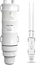 Extensor de alcance WiFi, repetidor, roteador/WAVLINK AC600 sem fio de alta potência externa à prova de intempéries de longo alcance/banda dupla 2,4 GHz + 5G