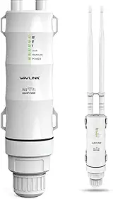 Extensor de alcance WiFi, repetidor, roteador/WAVLINK AC600 sem fio de alta potência externa à prova de intempéries de longo alcance/banda dupla 2,4 GHz + 5G