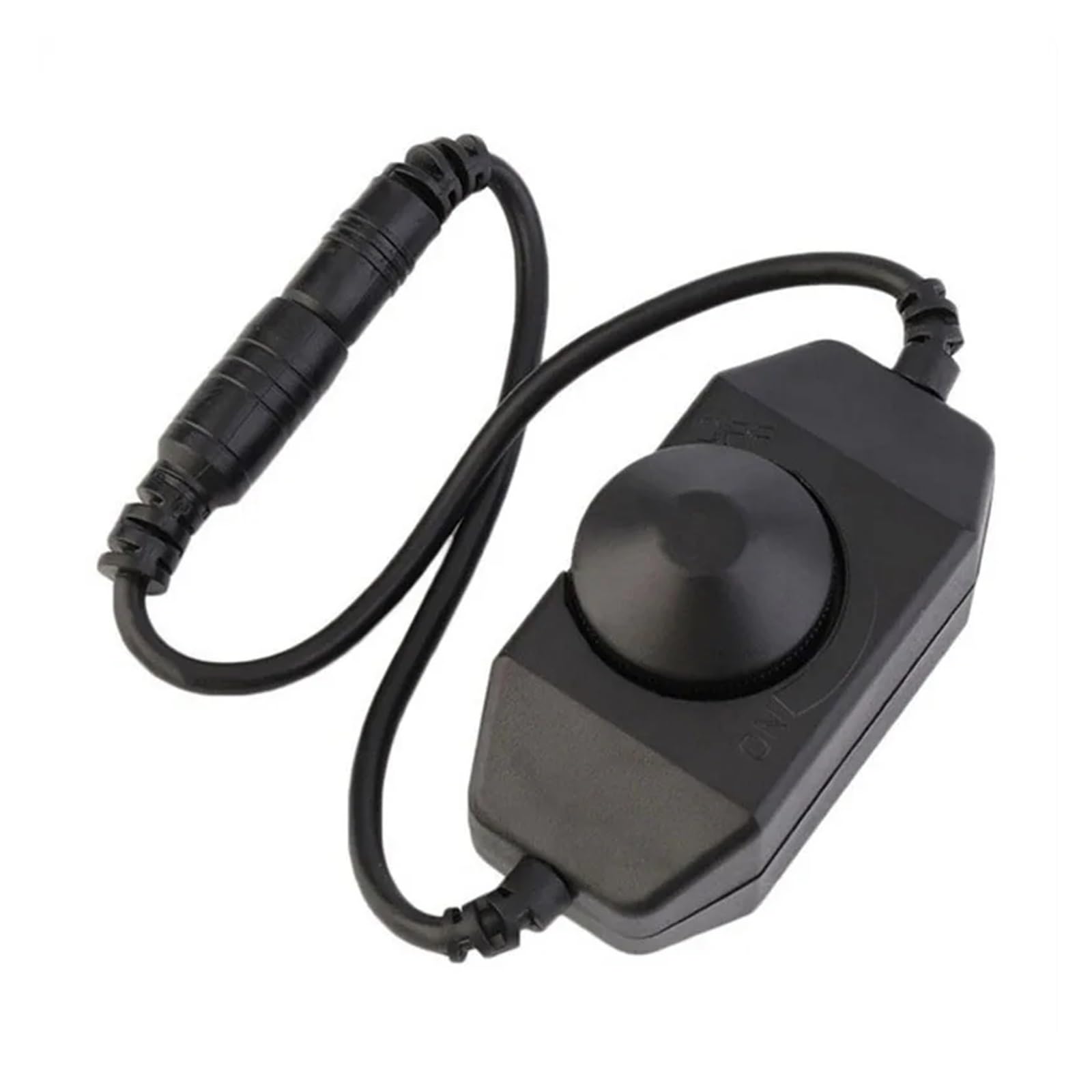 Pokrętło USB LED ściemniacz z włączaniem/wyłączaniem DC 12 V wstążka regulacja jasności przełącznik kontrolera światło złącze wentylatora (A czarny)