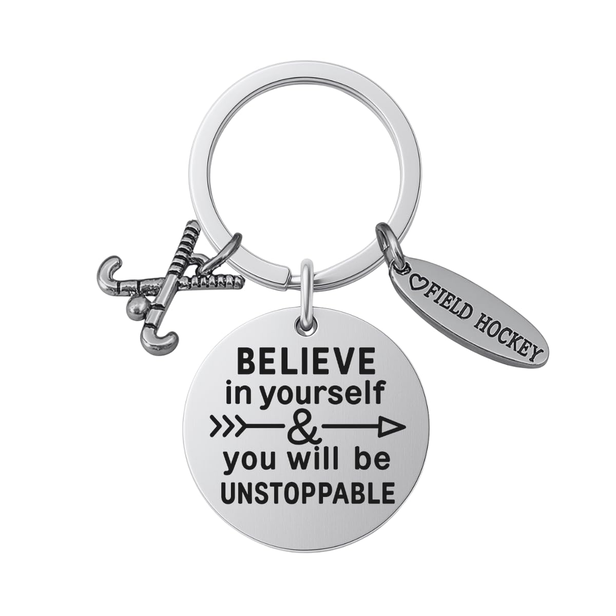 Sportybella - Field Hockey Keychain, Jewelry, Charm Keychain - For Players and Teams