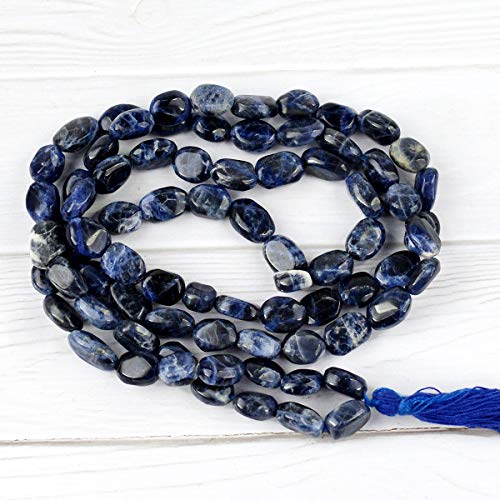 Image of Natural Oval Crystal Beads Mala Necklace Collection for Men & Women, Reiki Energized Gemstone Jewellery for Meditation, Mindful Living, Spiritual Decor & Everyday Fashion Styling