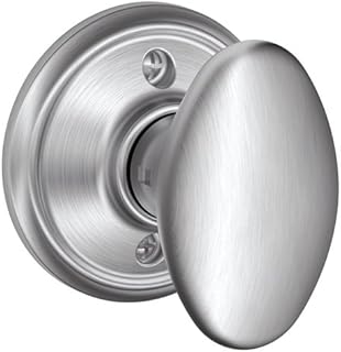 SCHLAGE Knob Non-Turning Lock, Satin Chrome (F170 SIE 626)