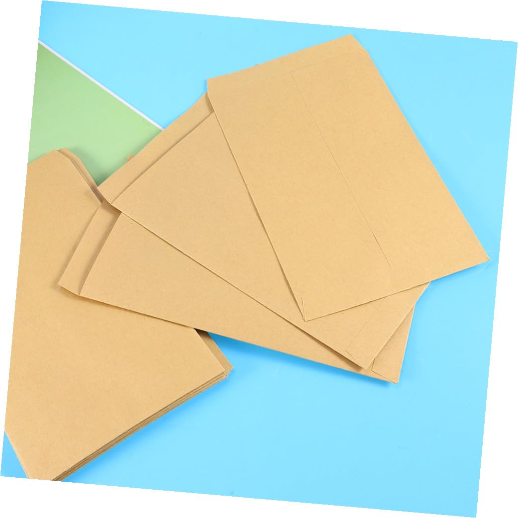 STOBOK Sobres Kraft 200 Piezas Sobre Papel Kraft Mini Direccionamiento De Invitaciones De Boda Tarjetas De Papel Kraft Tarjetas De Boda Papel Kraft Marrón Colocar Moneda A4 Invitación