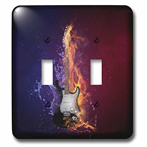 Interrupteur à bascule double 3dRose Lsp_254420_2 plaque murale double commande