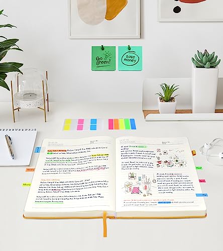 Image of Lined Journal Notebook, 365 Pages A4 Large Journals for Writing Ruled Notebook, Hardcover Leather Journal for Women Men, Daily Notebook for Work, Note Taking, 100Gsm Thick Paper ( 8.5 inch x 11 inch Yellow)