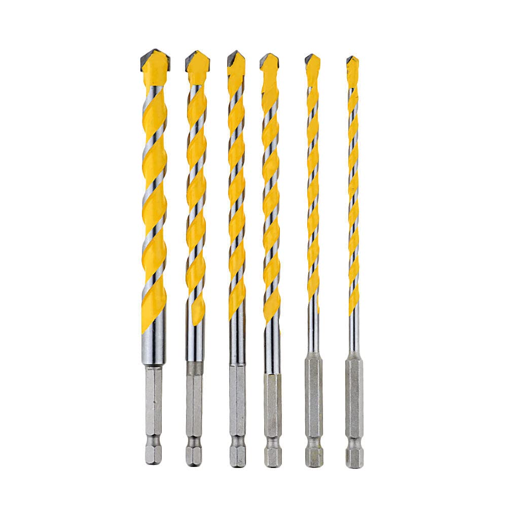 Brocas multifunción de carburo de tungsteno de 5-12mm y 160mm, sierra perforadora para ladrillo, hormigón, azulejo blando, madera, Metal, juego completo de 5 uds.