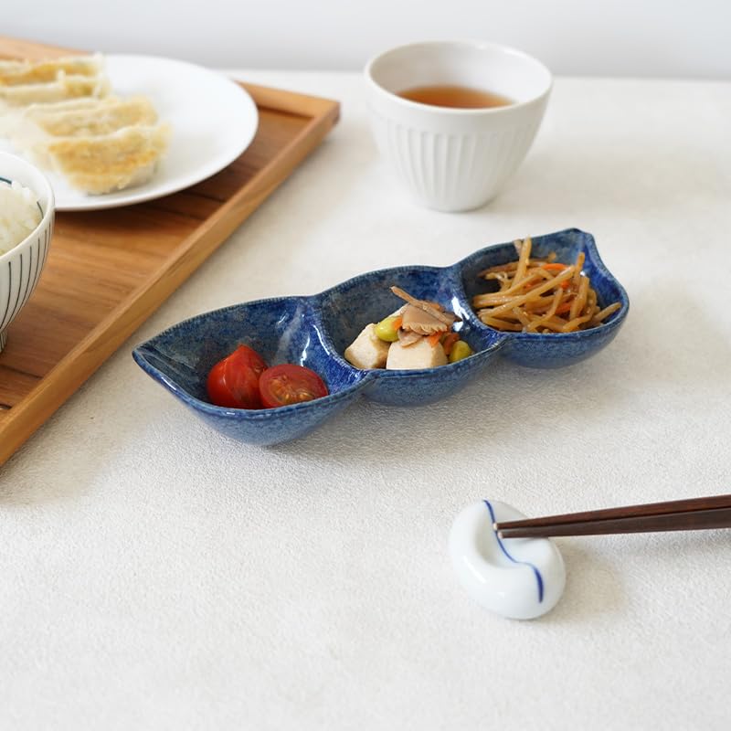 Amazon.co.jp: EAST table(イーストテーブル) 枝豆三品皿 20cm 和食器