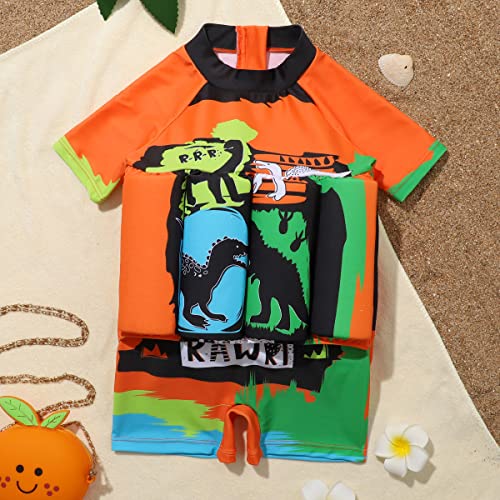 Image of Kids Boys Girls Floatation Swimsuit with Adjustable Buoyancy Baby Float Suit Swim Vest One Piece Swimwear Bathing Suit