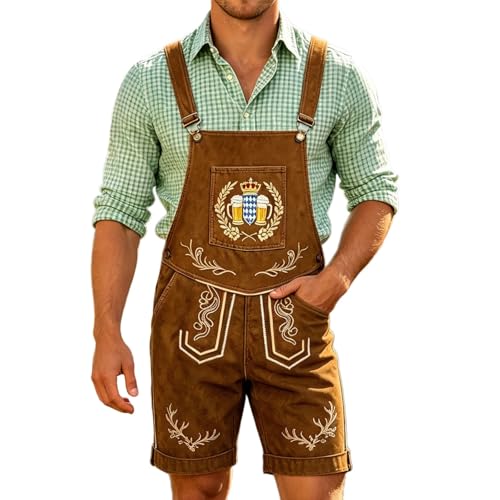 Pantalon traditionnelle avec bretelles lederhose pour costume bavarois